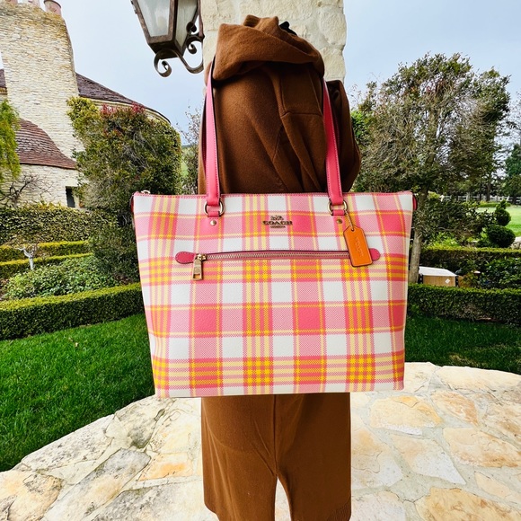 Coach NWT Plaid Gallery tote handbag&wallet - Picture 10 of 15